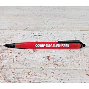 Vtg CompUSA Grand Opening Advertising Pen I Could be Doing This On My Computer